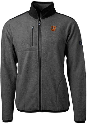 Cutter and Buck Baltimore Orioles Mens Cascade Eco Sherpa Light Weight Jacket