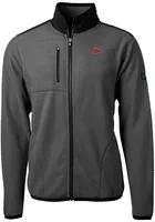 Cutter and Buck Cincinnati Reds Mens Cascade Eco Sherpa Light Weight Jacket