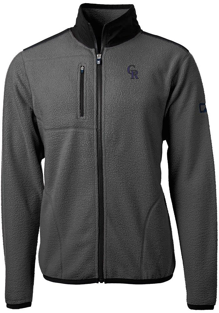 Cutter and Buck Colorado Rockies Mens Cascade Eco Sherpa Light Weight Jacket