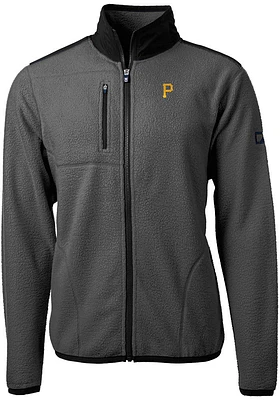Cutter and Buck Pittsburgh Pirates Mens Cascade Eco Sherpa Light Weight Jacket