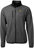 Cutter and Buck Pittsburgh Pirates Mens Cascade Eco Sherpa Light Weight Jacket