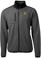 Cutter and Buck San Diego Padres Mens Cascade Eco Sherpa Light Weight Jacket