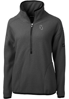 Cutter and Buck Chicago White Sox Womens Cascade Eco Sherpa Qtr Zip