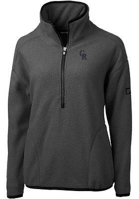 Cutter and Buck Colorado Rockies Womens Cascade Eco Sherpa Qtr Zip