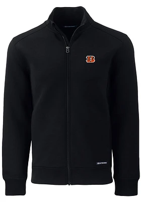 Cutter and Buck Cincinnati Bengals Mens Black Roam Long Sleeve Zip