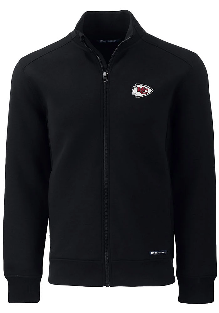 Cutter and Buck Kansas City Chiefs Mens Black Roam Long Sleeve Zip