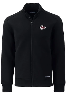Cutter and Buck Kansas City Chiefs Mens Black Roam Long Sleeve Zip