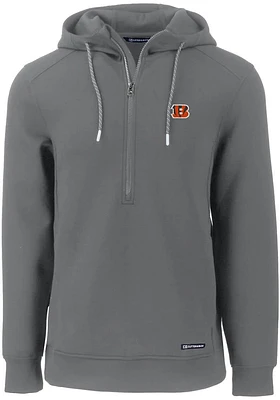 Cutter and Buck Cincinnati Bengals Mens Grey Roam Hood