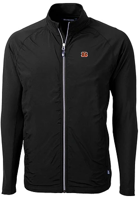 Cutter and Buck Cincinnati Bengals Mens Black Adapt Medium Weight Jacket