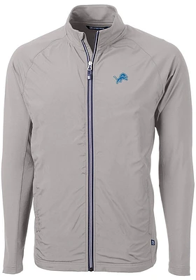 Cutter and Buck Detroit Lions Mens Grey Adapt Medium Weight Jacket