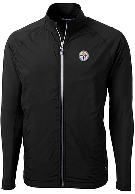 Cutter and Buck Pittsburgh Steelers Mens Black Adapt Medium Weight Jacket