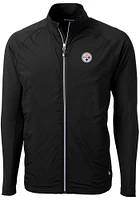 Cutter and Buck Pittsburgh Steelers Mens Black Adapt Medium Weight Jacket