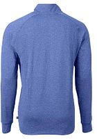 Cutter and Buck Indianapolis Colts Mens Blue Adapt Heathered Long Sleeve Qtr Zip Pullover