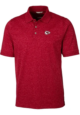 Cutter and Buck Kansas City Chiefs Mens Advantage Space Dye Short Sleeve Polo