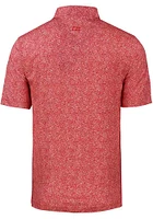 Cutter and Buck Kansas City Chiefs Mens Red Pike Constellation Print Short Sleeve Polo