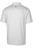Cutter and Buck Cleveland Browns Mens Grey Pike Double Dot Short Sleeve Polo