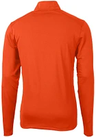 Cutter and Buck Cincinnati Bengals Mens Orange Virtue Long Sleeve 1/4 Zip Pullover