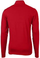 Cutter and Buck Kansas City Chiefs Mens Red Virtue Long Sleeve Qtr Zip Pullover