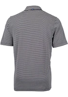 Cutter and Buck New Orleans Saints Mens Black Virtue Stripe Short Sleeve Polo