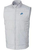 Cutter and Buck Detroit Lions Mens Grey Stealth Sleeveless Jacket