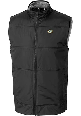 Cutter and Buck Green Bay Packers Mens Stealth Sleeveless Jacket