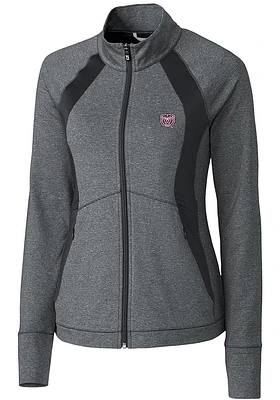 Cutter and Buck Missouri State Bears Womens Charcoal Shoreline Colorblock Medium Weight Jacket