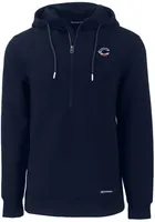 Cutter and Buck Cincinnati Reds Mens Navy Blue Roam Long Sleeve Hoodie