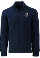 Cutter and Buck Minnesota Twins Mens Navy Blue Americana Roam Light Weight Jacket