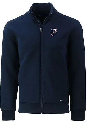 Cutter and Buck Pittsburgh Pirates Mens Navy Blue Roam Light Weight Jacket