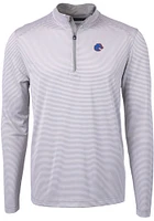 Cutter and Buck Boise State Broncos Mens Virtue Eco Pique Big Tall Qtr Zip