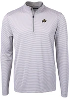 Cutter and Buck Colorado Buffaloes Mens Grey Virtue Eco Pique Big Tall Qtr Zip