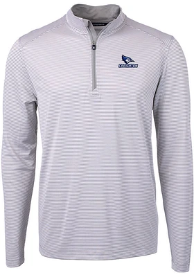Cutter and Buck Creighton Bluejays Mens Virtue Eco Pique Big Tall Qtr Zip
