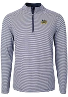 Cutter and Buck Drexel Dragons Mens Navy Blue Virtue Eco Pique Big Tall Qtr Zip