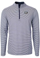 Cutter and Buck Georgia Southern Eagles Mens Navy Blue Virtue Eco Pique Big Tall Qtr Zip