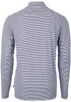 Cutter and Buck Georgetown Hoyas Mens Navy Blue Virtue Eco Pique Big Tall Qtr Zip