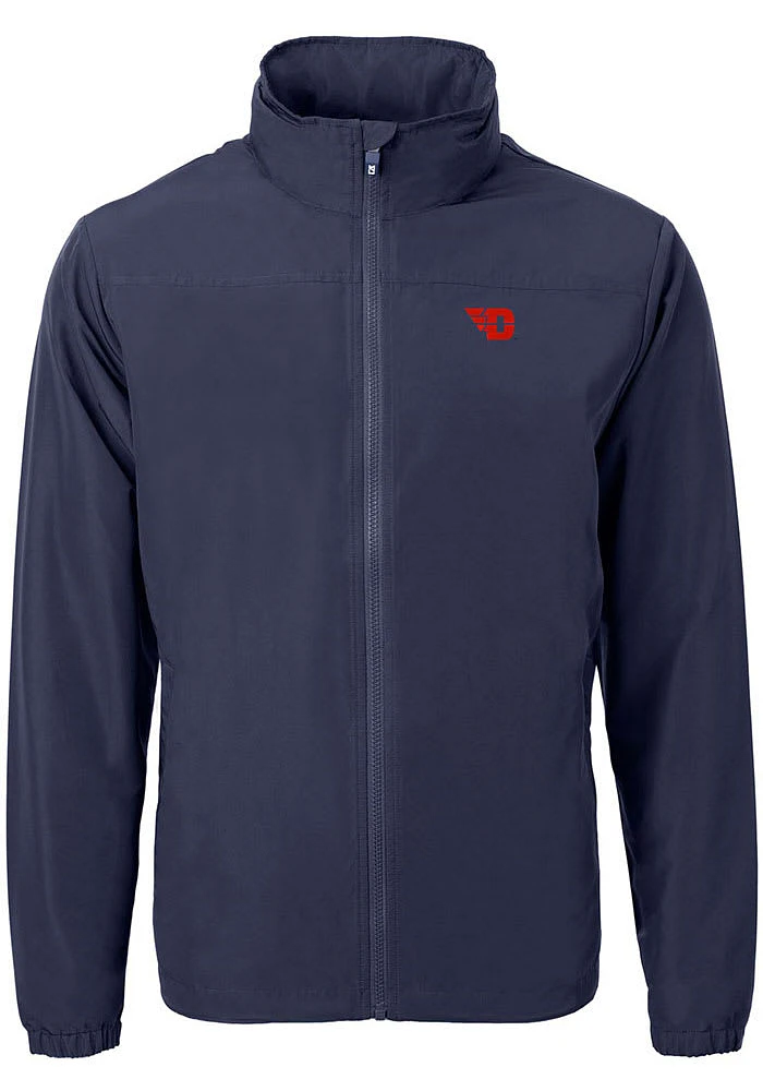 Cutter and Buck Dayton Flyers Mens Navy Blue Charter Eco Knit Big Tall Light Weight Jacket