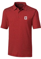 Cutter and Buck Indiana Hoosiers Mens Crimson Forge Pencil Classic Short Sleeve Polo