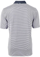 Cutter and Buck Auburn Tigers Navy Blue Virtue Eco Pique Micro Stripe Big Tall Polo
