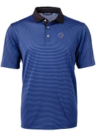 Cutter and Buck Boise State Broncos Virtue Eco Pique Micro Stripe Big Tall Polo
