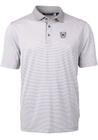 Cutter and Buck Butler Bulldogs Grey Virtue Eco Pique Micro Stripe Big Tall Polo