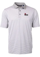 Cutter and Buck Central Missouri Mules Grey Virtue Eco Pique Micro Stripe Big Tall Polo