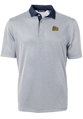 Cutter and Buck Drexel Dragons Navy Blue Virtue Eco Pique Micro Stripe Big Tall Polo