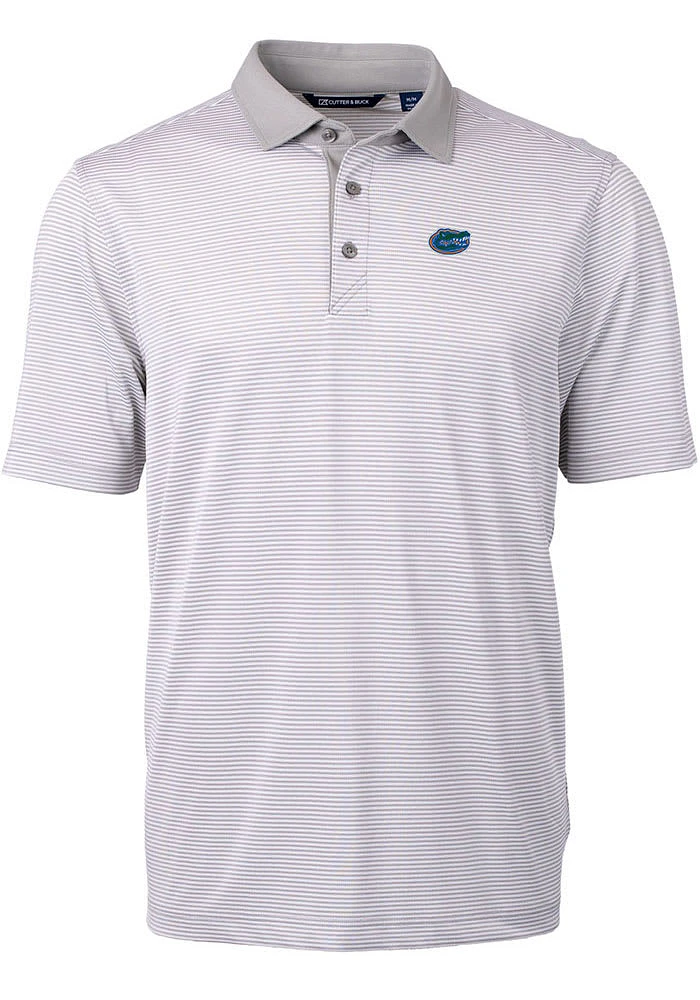 Cutter and Buck Florida Gators Virtue Eco Pique Micro Stripe Big Tall Polo