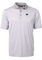 Cutter and Buck Florida Gators Virtue Eco Pique Micro Stripe Big Tall Polo