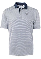 Cutter and Buck Georgetown Hoyas Navy Blue Virtue Eco Pique Micro Stripe Big Tall Polo