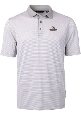 Cutter and Buck Gonzaga Bulldogs Virtue Eco Pique Micro Stripe Big Tall Polo