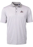 Cutter and Buck Gonzaga Bulldogs Virtue Eco Pique Micro Stripe Big Tall Polo