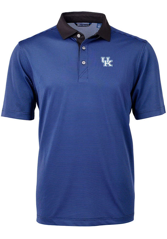 Cutter and Buck Kentucky Wildcats Virtue Eco Pique Micro Stripe Big Tall Polo