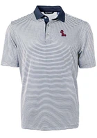 Cutter and Buck Ole Miss Rebels Navy Blue Virtue Eco Pique Micro Stripe Big Tall Polo