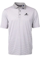 Cutter and Buck Providence Friars Grey Virtue Eco Pique Micro Stripe Big Tall Polo